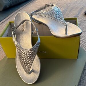 Xappeal Metallic Silver Women's Sandals